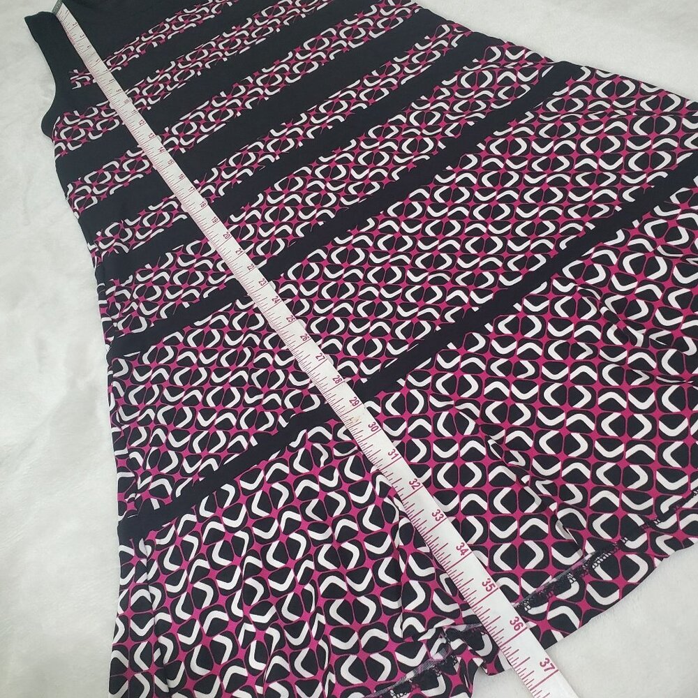 Michael kors womens mini dress sz medium deep Fuchsia round neck sleeveless new - Picture 5 of 16